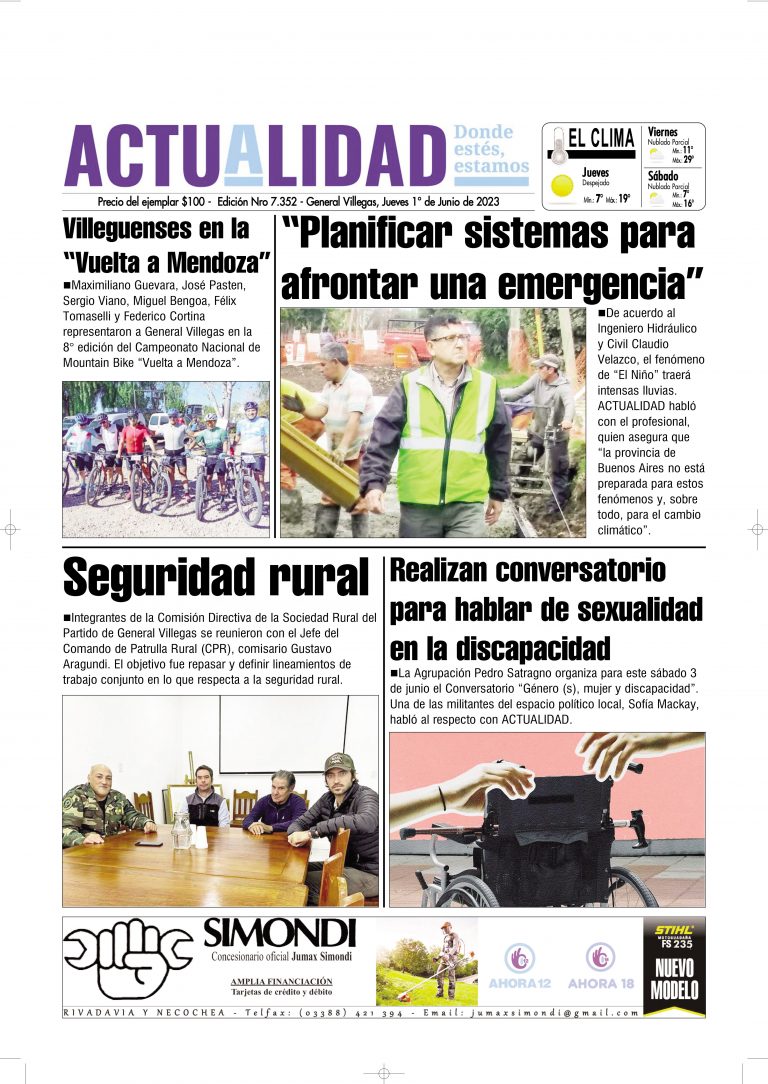 TAPA Jueves 1° de Junio de 2023