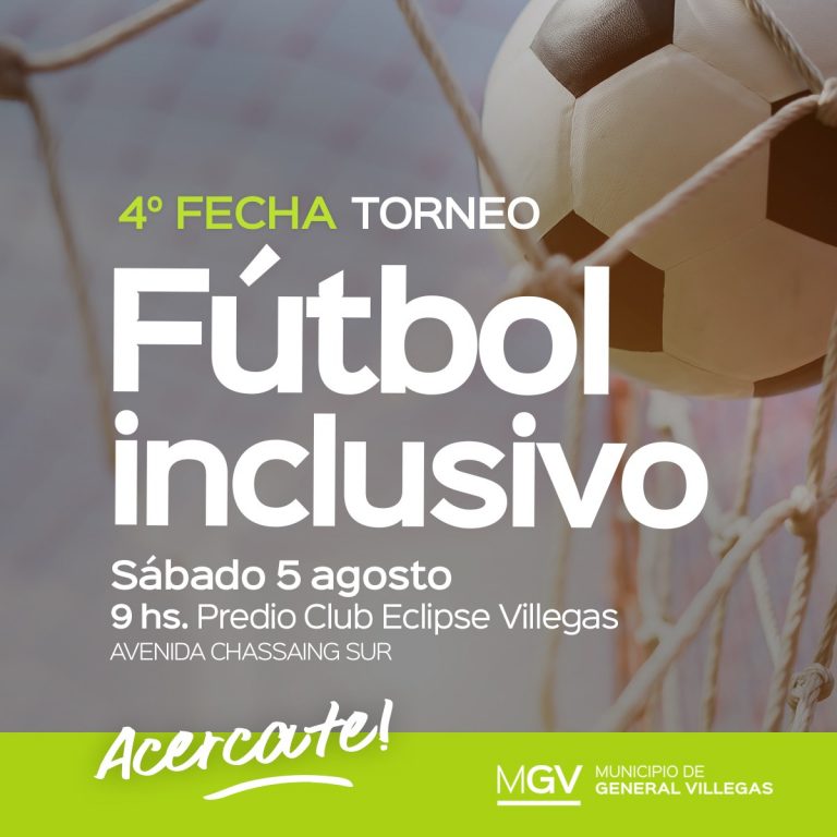 Se juega la cuarta fecha del Torneo de Fútbol Inclusivo