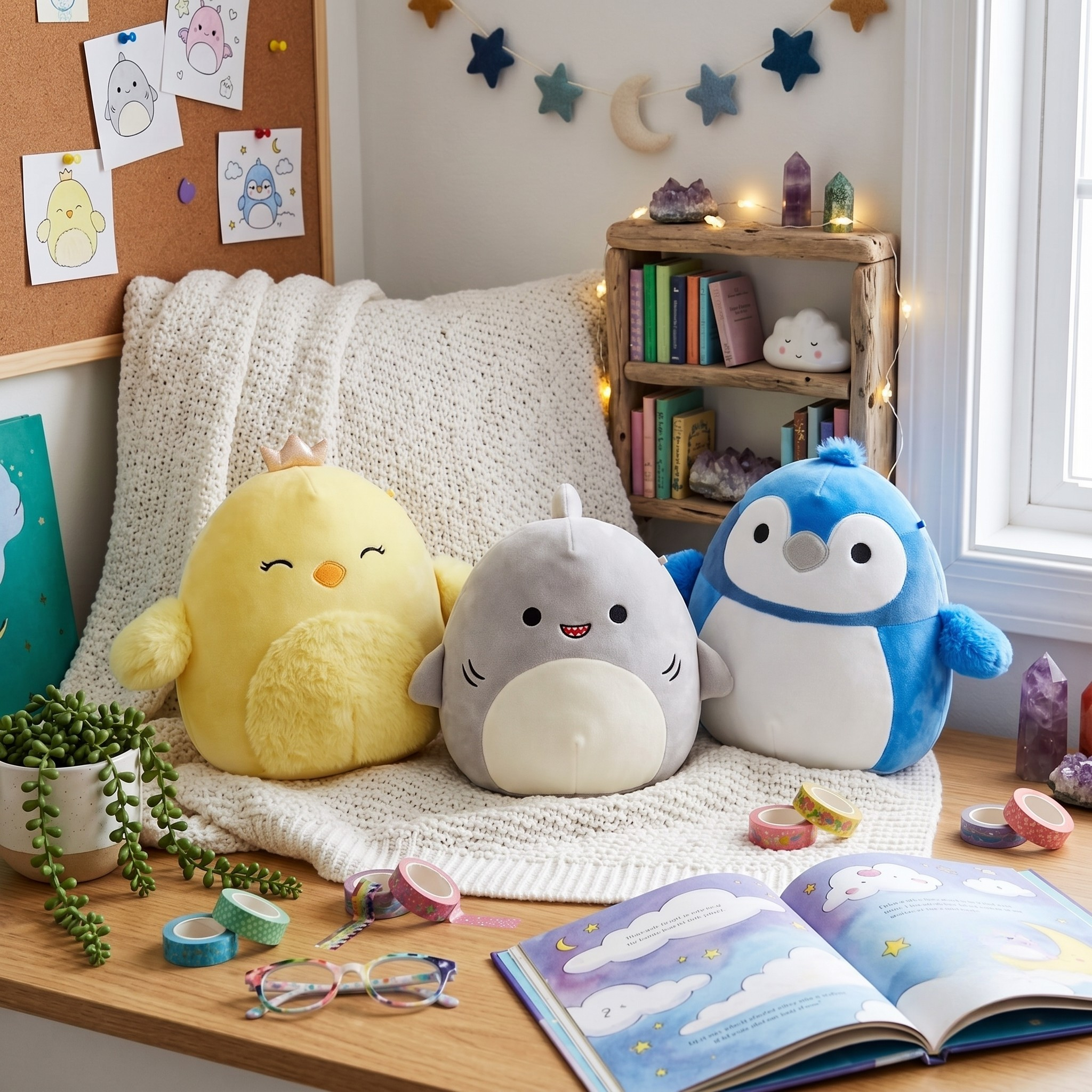 Squishmallow Animal Friend Trio Plush Toy 3 Squishmallow Animal Friend Trio Plush Toy