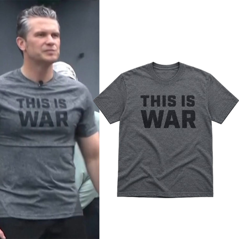 Official Pete Hegseth This Is War Shirt