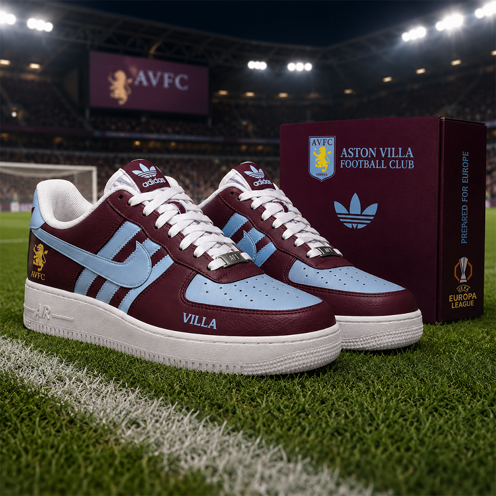 Aston Villa UEFA Europa League 2025-26 Air Force 1 Sneakers