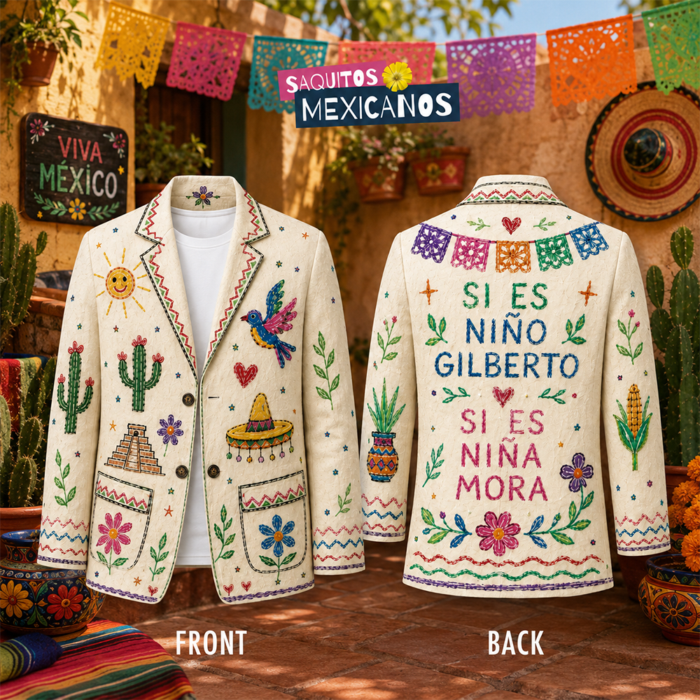 Mexican 2026 Fiesta Gender Blazer Shirt