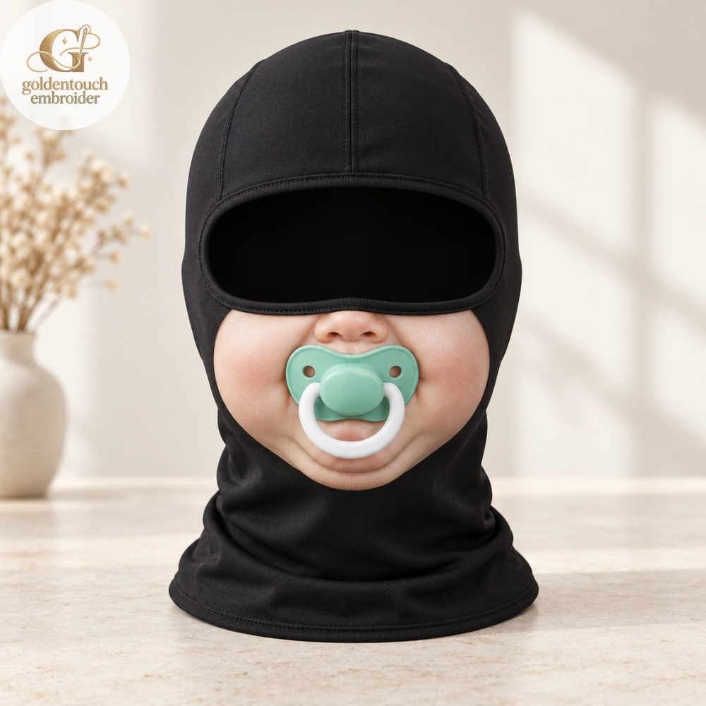 Funny Binky Baby Face Balaclava Ski Mask 2026