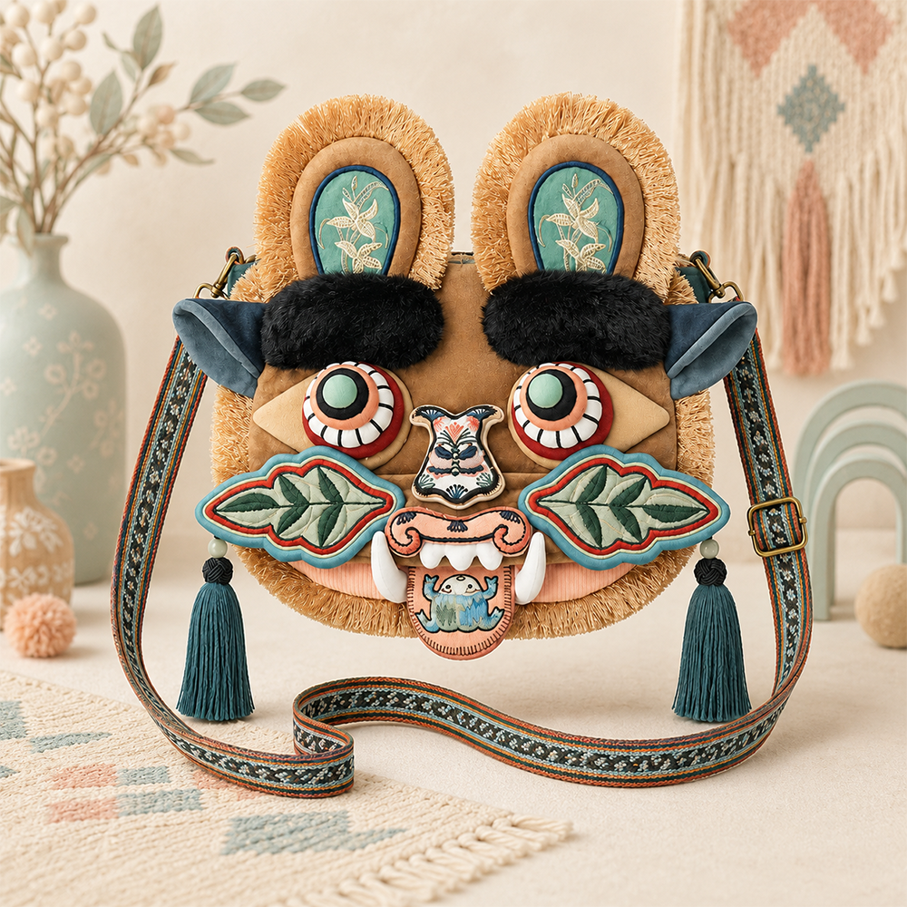 Elon Musk Son X Musk Tiger Head Bag
