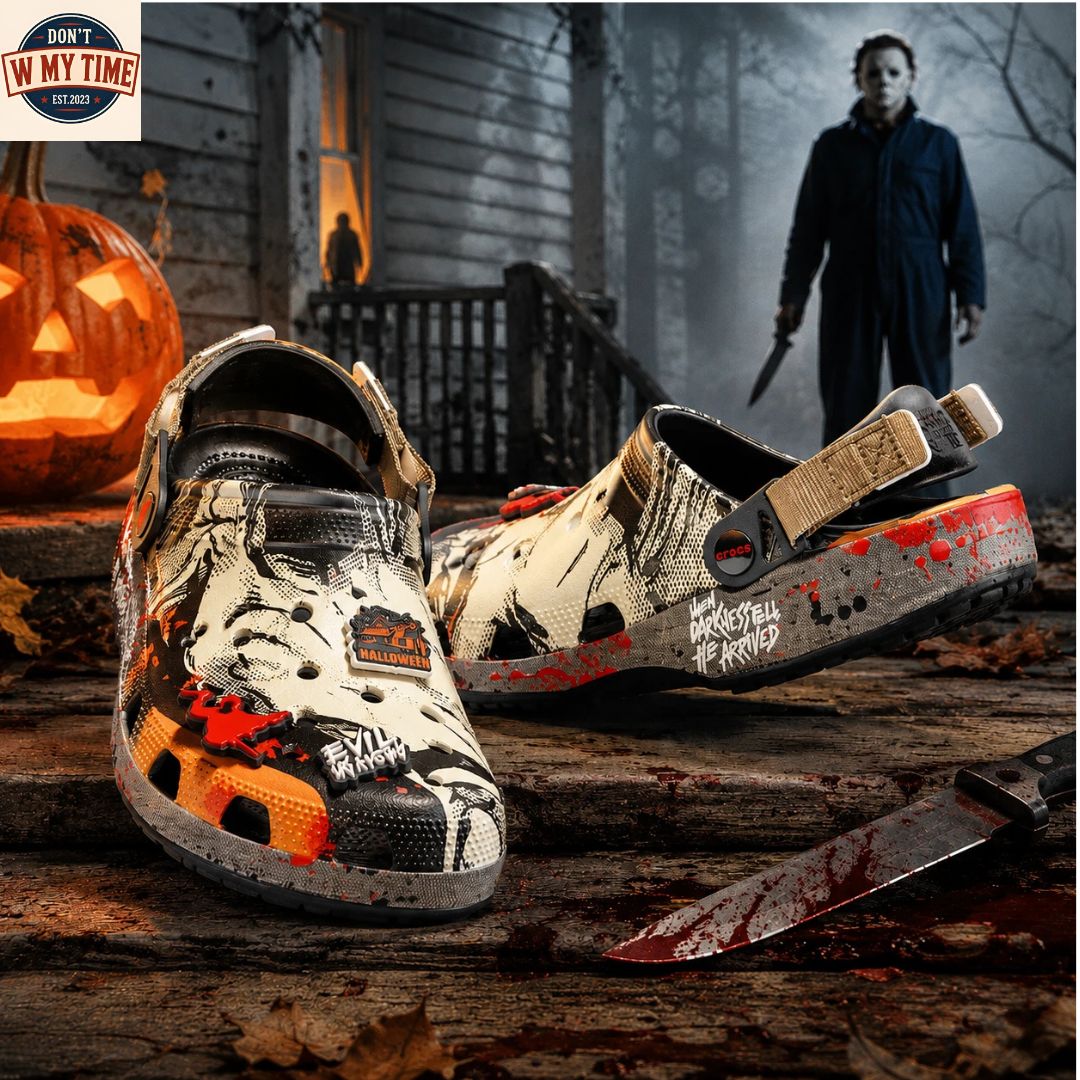 Michael Myers Crocs Classic Clog Halloween Shoes