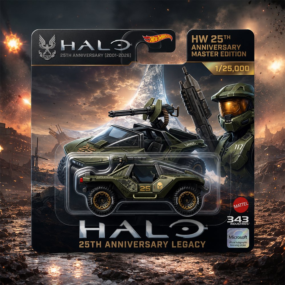 Hot Wheels Halo 25th Anniversary Die Cast