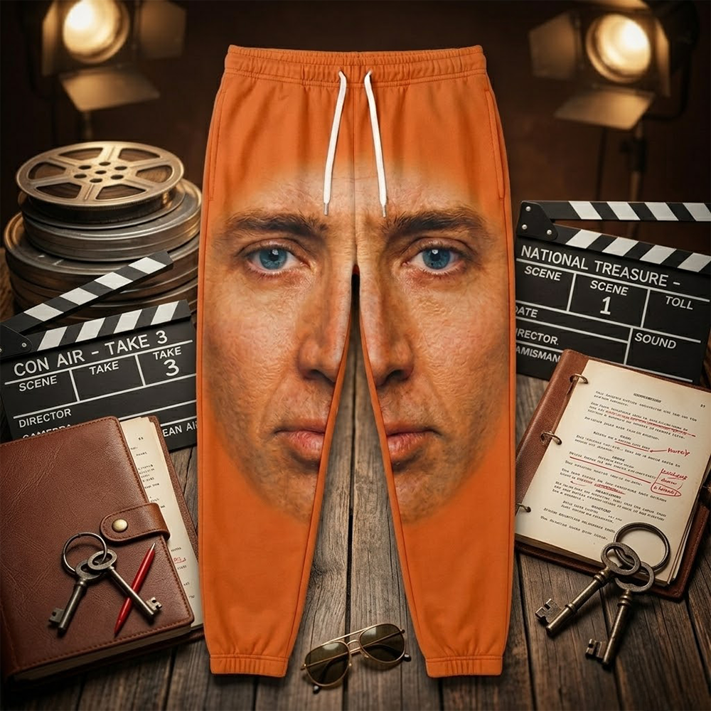 Nicolas Cages Face Sweatpants