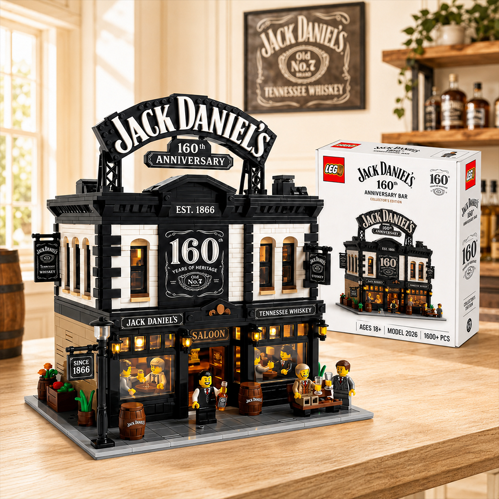 Jack Daniels 160th Anniversary Saloon Building Block Brick Set Edition 2026