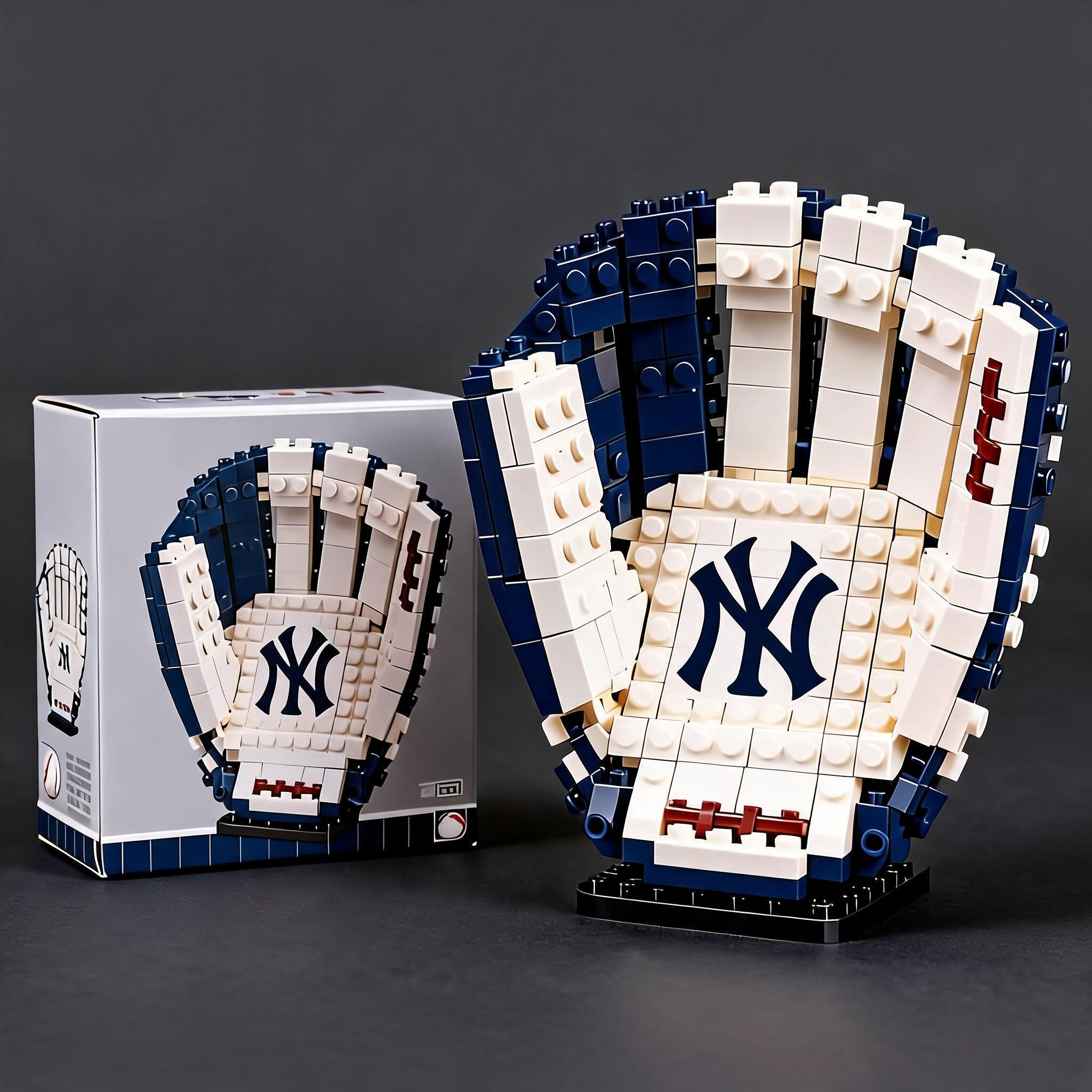 New York Yankees MLB Baseball Glove Collectible Building Set