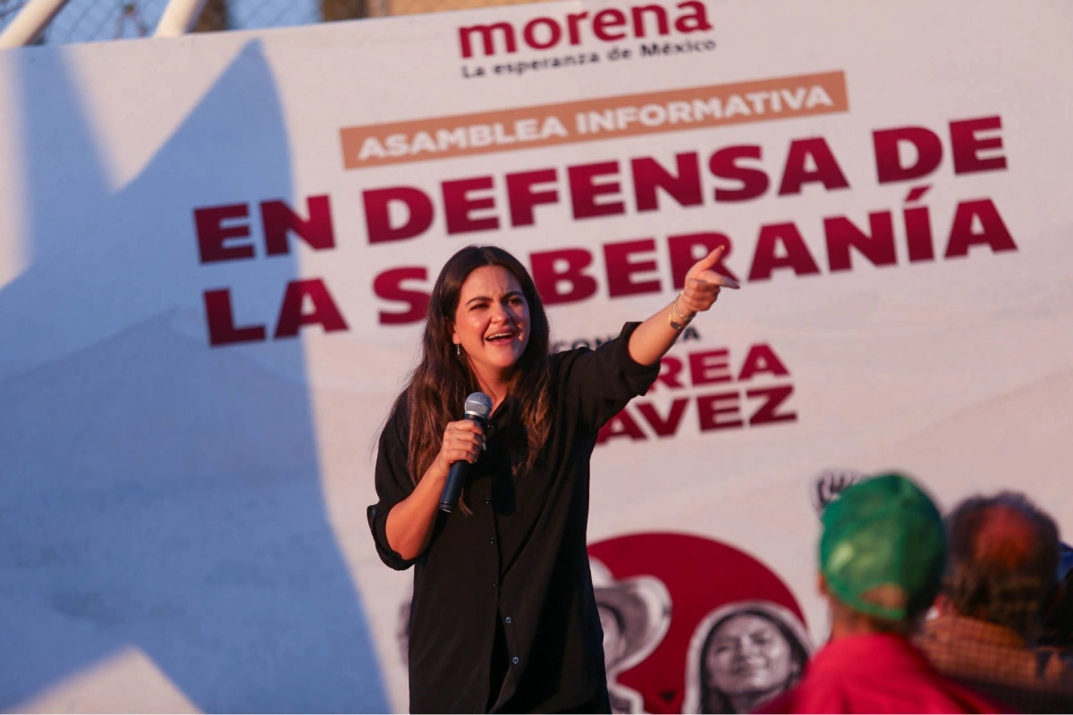 senadora con licencia Andrea Chávez