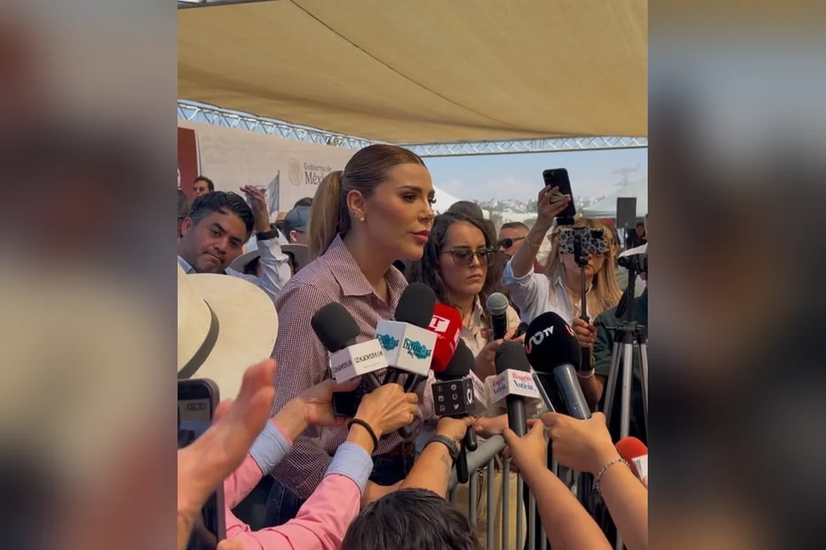 Esta tarde, Marina del Pilar aseguró que el Gobierno de Baja California no había sido notificado de las medidas cautelares de prisión domiciliaria. Foto: Ana Lilia Ramírez.