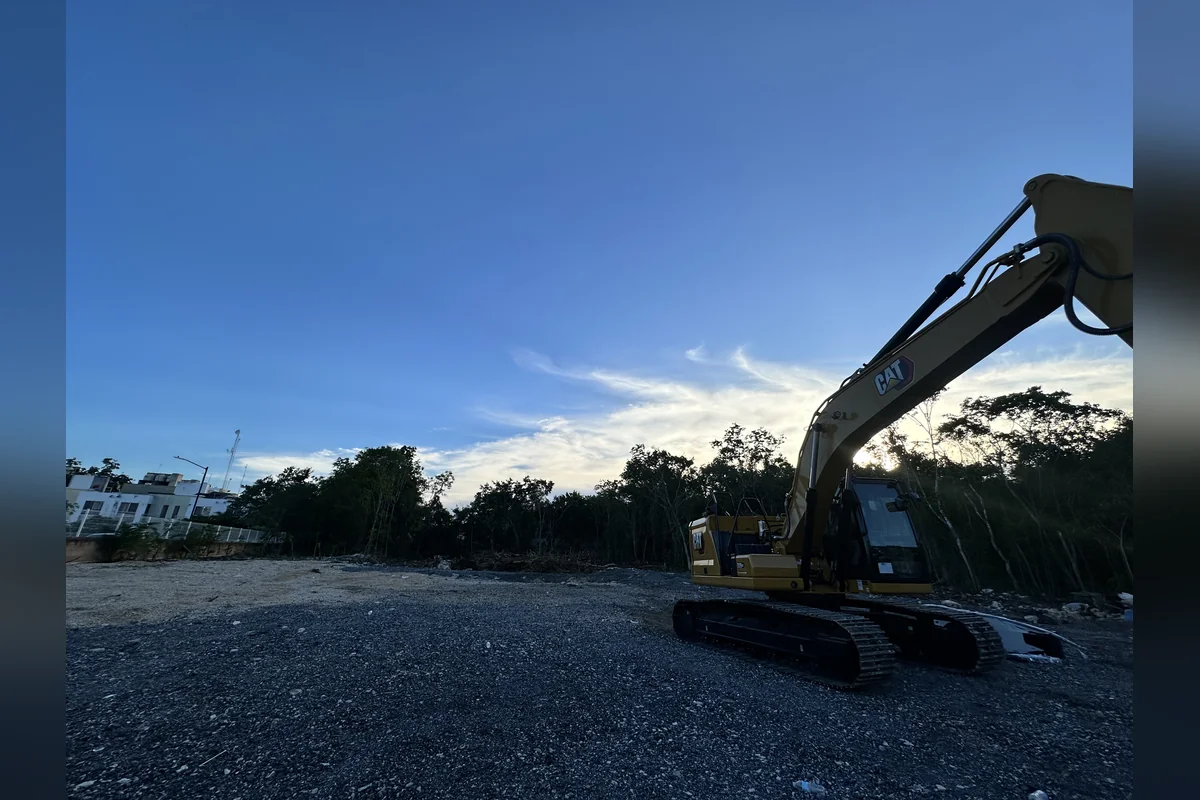 De pronto llegó la maquinaria al terreno y comenzó a limpiar el terreno causando una devastación en el hábitat de las especies endémicas. Foto: Haidé Serrano.