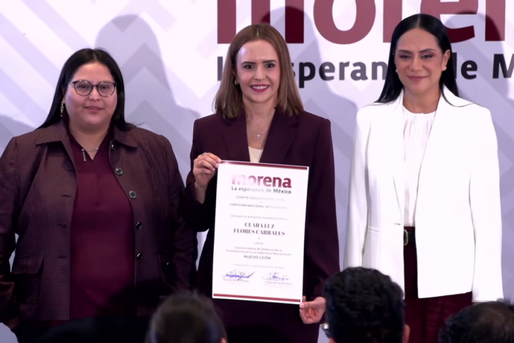 Morena confirma a Clara Luz Flores como coordinadora en Nuevo León rumbo a 2027