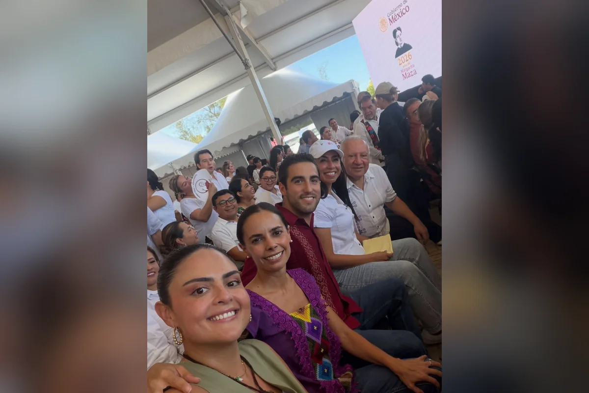 En la visita de la presidente Claudia Sheinbaum subió a sus redes sociales una foto con los demás aspirantes. Foto: Gino Segura.