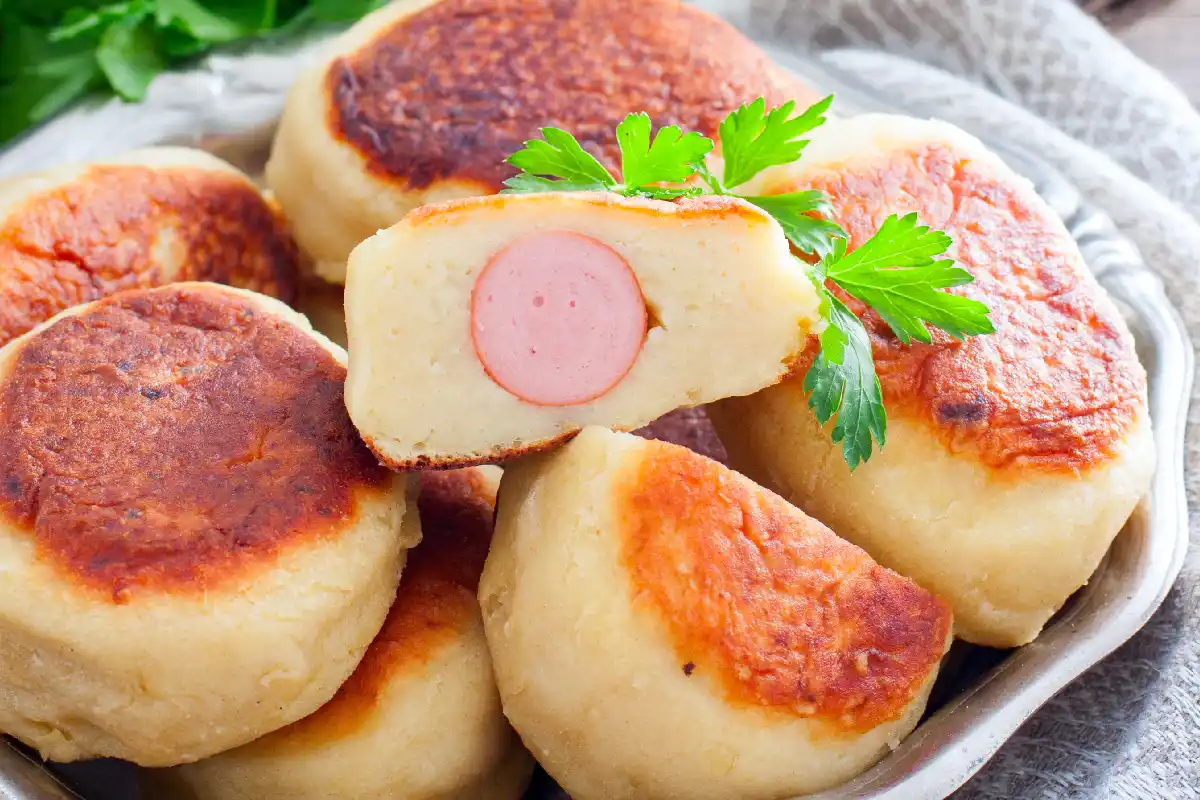 hotcakes de salchicha
