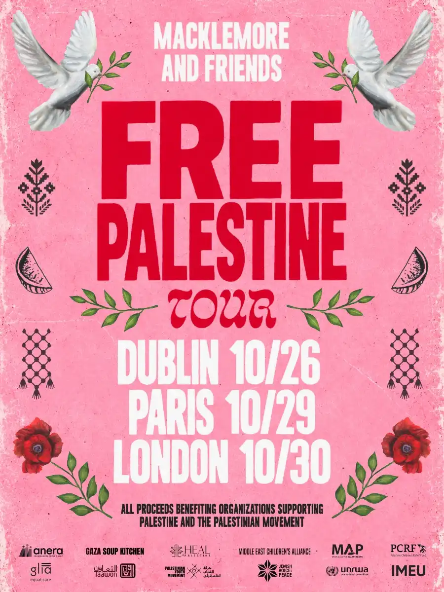 macklemore free palestine gira