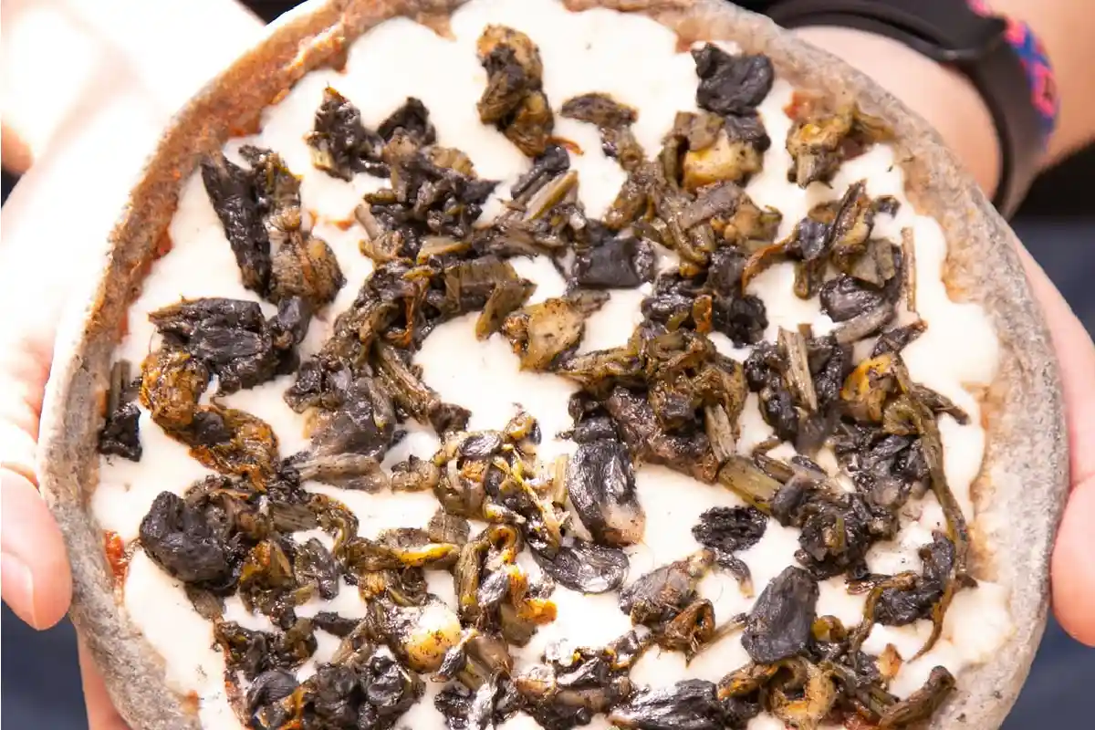 pizza de maíz criollo
