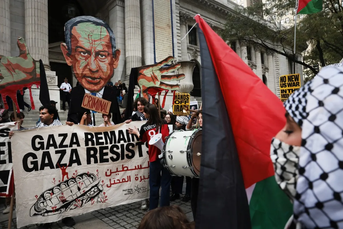 protestas ONU netanyahu