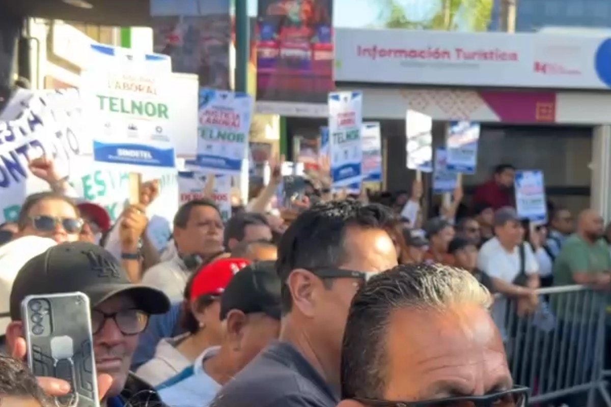 Una de las protestas fue la de los telefonistas despedidos en Telnor.