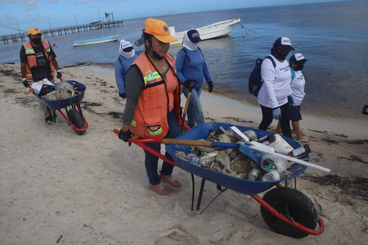 Este año, en Campeche, también ocurrió un fenómeno similar con la muerte de peces debido a la marea roja. Foto: Cuartoscuro.