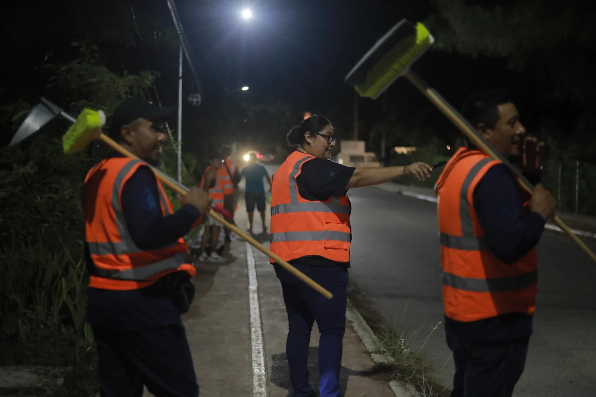 Voluntarios crean un paso seguro para los cangrejos desde el manglar hasta el litoral, en donde desovan. Foto: Ayuntamiento Benito Juárez.