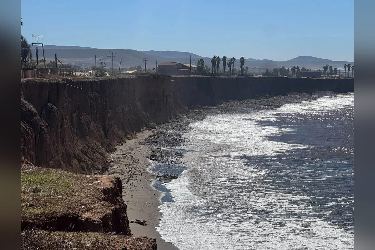 Ensenada tendría un segundo golpe por una tormenta, anunciando así la llegada de El Niño. Foto: PC Ensenada.