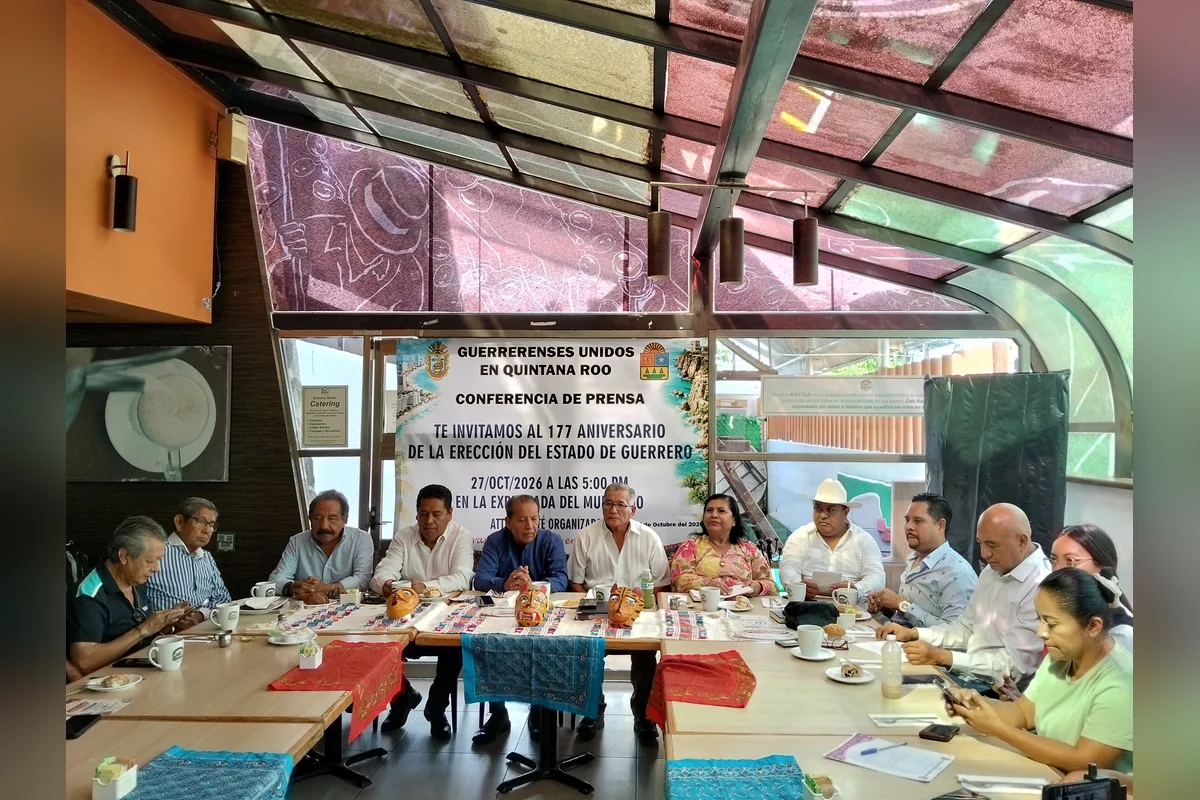 De aquellos fundadores nació la Federación de Guerrerenses de Quintana Roo, que hoy es presidida por Eloy David Quintero Moreno, quien anunció el festejo del 177 aniversario de Guerrero con una kermés. Foto: Verónica Fajardo.