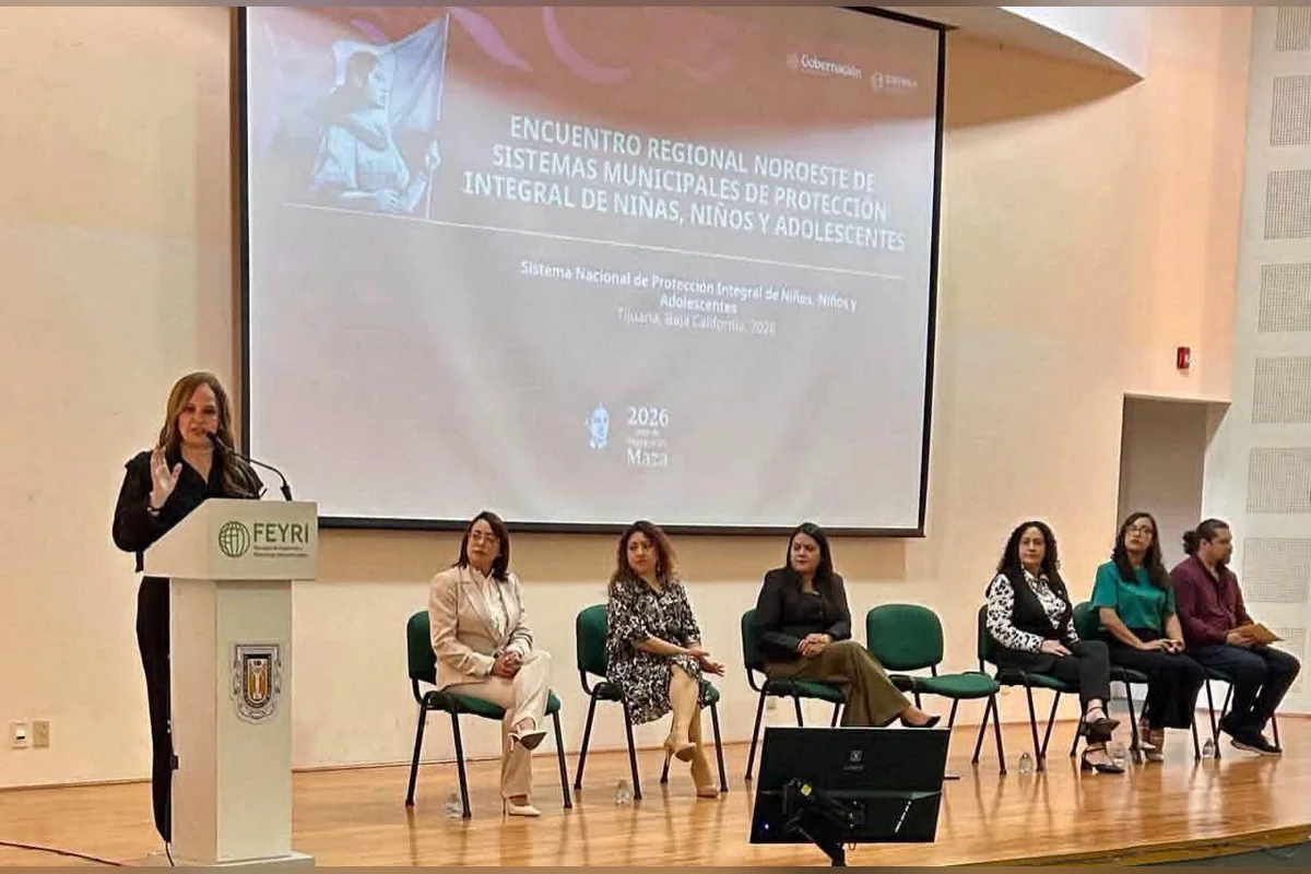 En Tijuana, representantes de los Sistemas Municipales de Protección Integral de Niñas, Niños y Adolescentes de la Región Noroeste se reunieron para establecer acuerdos interestatales. Foto: Gobierno BC