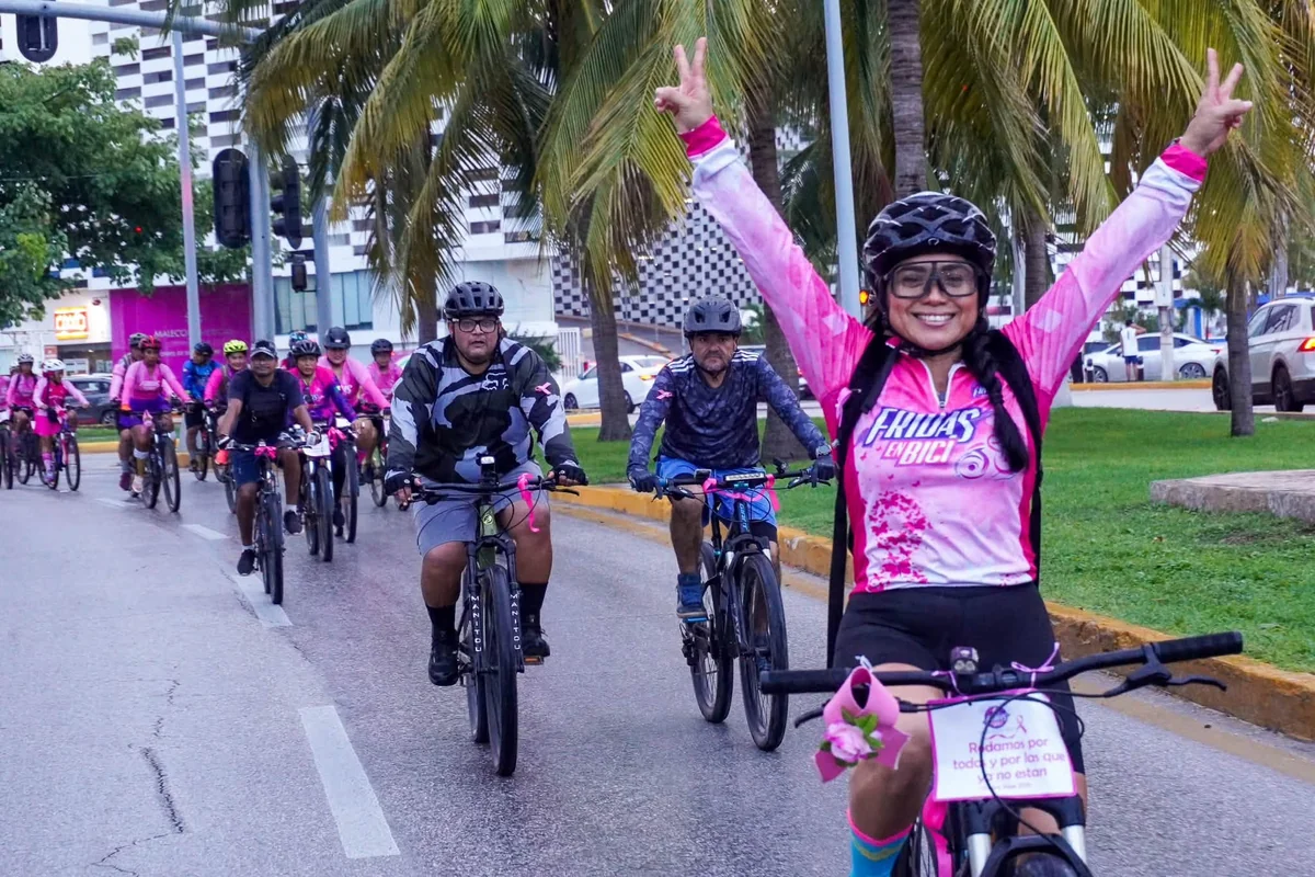 El Ayuntamiento convoca a rodadas ciclistas para que fomentes la salud y de paso te deleites con entornos ecosistemas. Foto: Gobierno Benito Juárez.