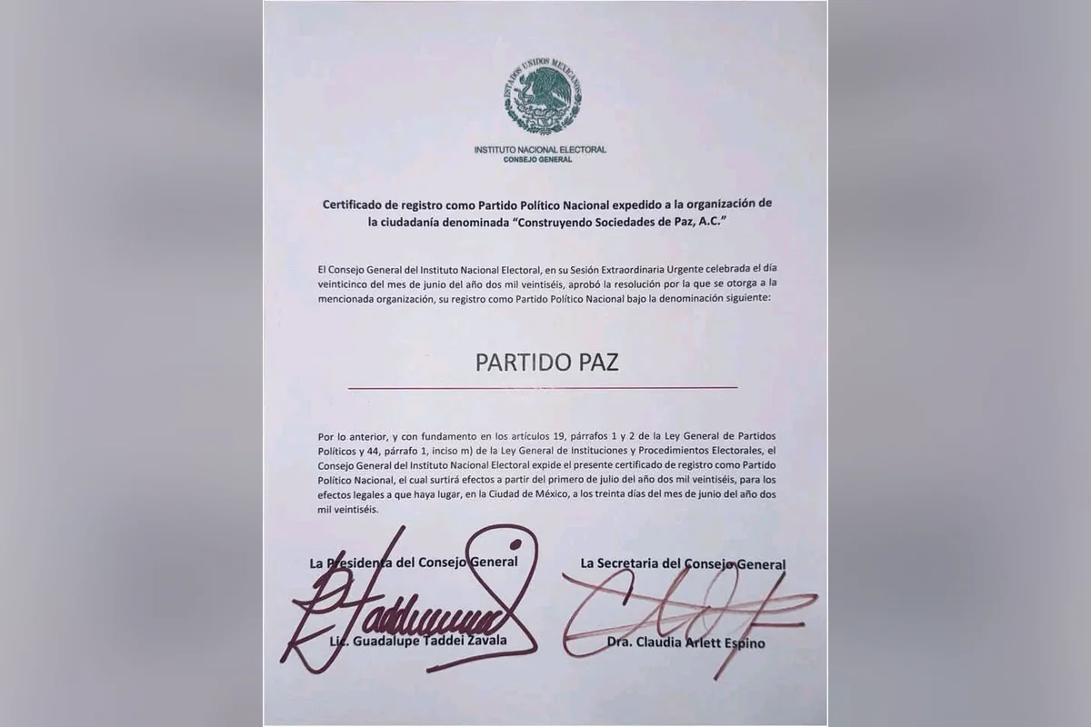 El INE le otorgó el registro apenas hace cuatro meses y ya anda por todo el país promoviendo su plataforma política. Foto: PAZ.