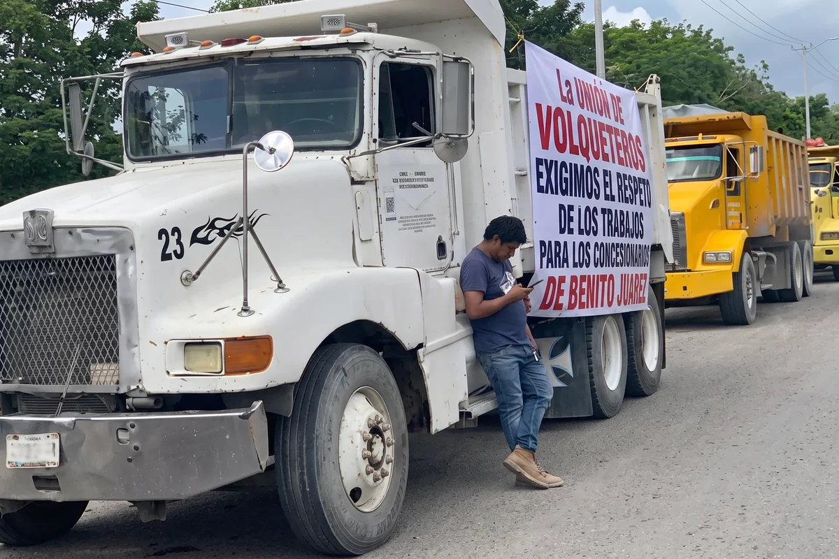 Líderes de los conductores señalaron que el precio que quiere pagar la Defensa no es costeable para sus operaciones. Foto Joana Maldonado.