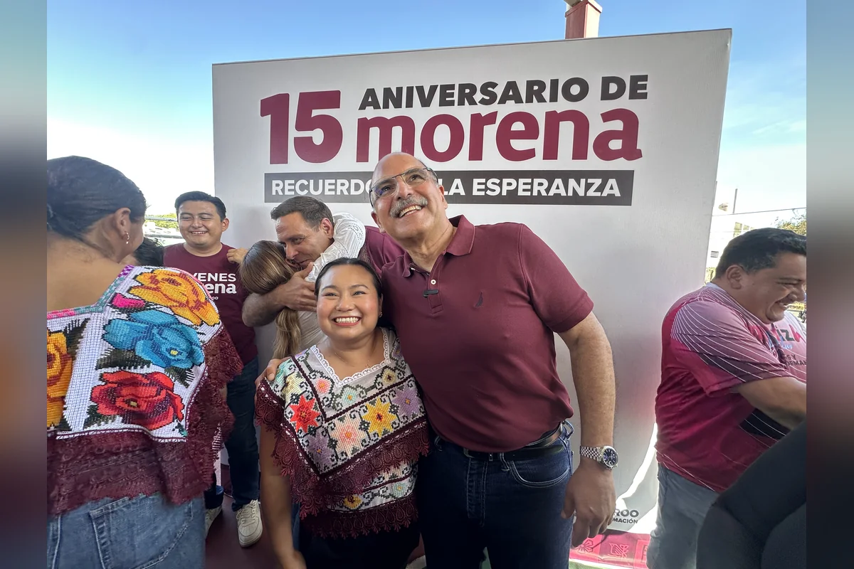 La diputada Silvia Dzul Sánchez e hija de Marciano Dzul Caamal, quien falleció cuando era presidente municipal de Tulum, dijo tener una amistad añeja con Jorge Portilla , quien abandono el MC. Foto: Diana García.