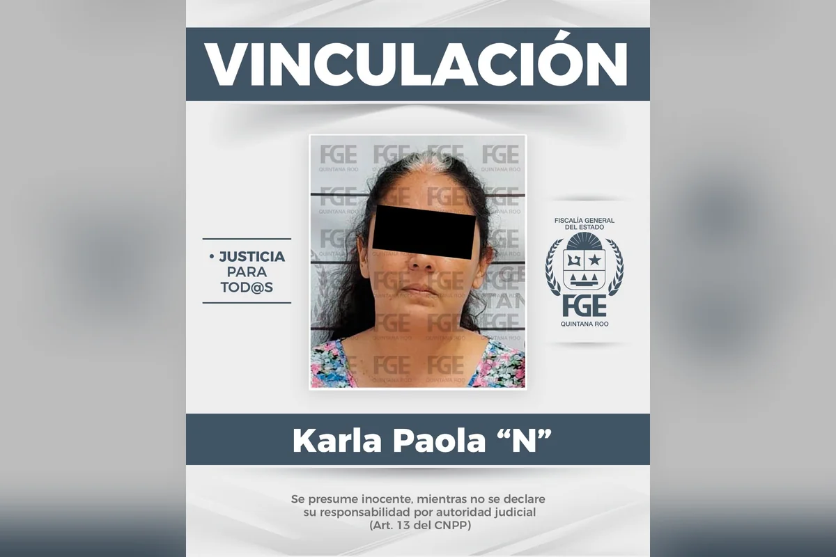Karla Paola, habría recibido el dinero para brindarle protección a la comerciante. Foto Fiscalía QRoo.