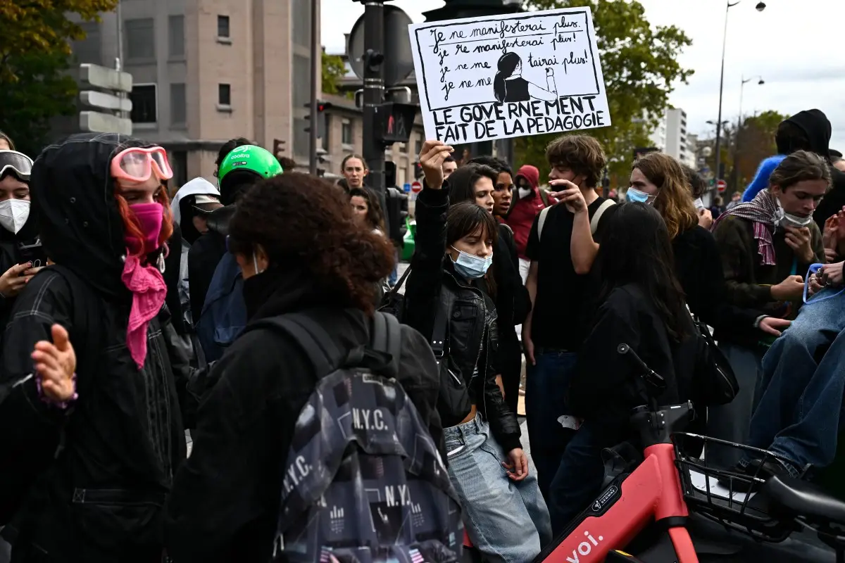 Protestas estudiantiles Francia