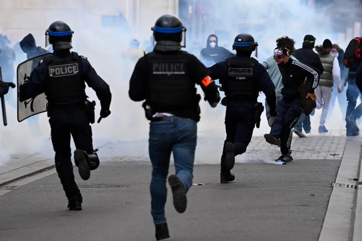 Protestas francia policia