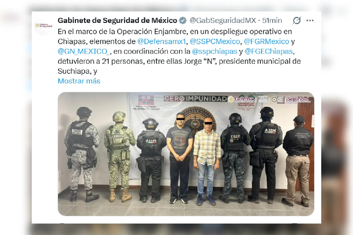 alcalde suchiapa detenido
