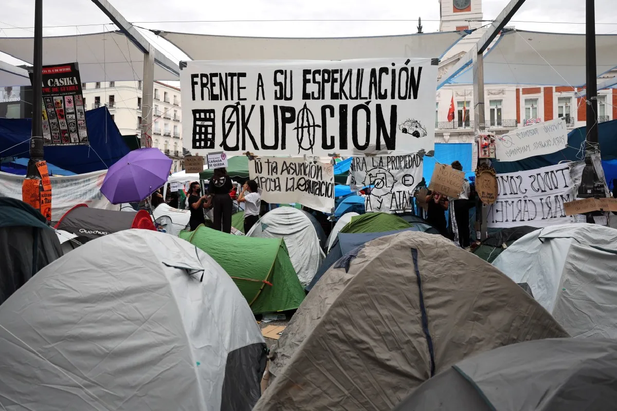 campamento españa protestas vivienda