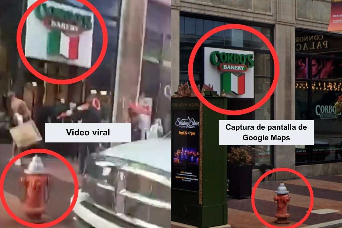 Usuarios aseguran que este video se grabó en Italia y que muestra un intento de saqueo de una panadería, pero es falso. En realidad se grabó en Estados Unidos durante las protestas por el asesinato de George Floyd en 2020.