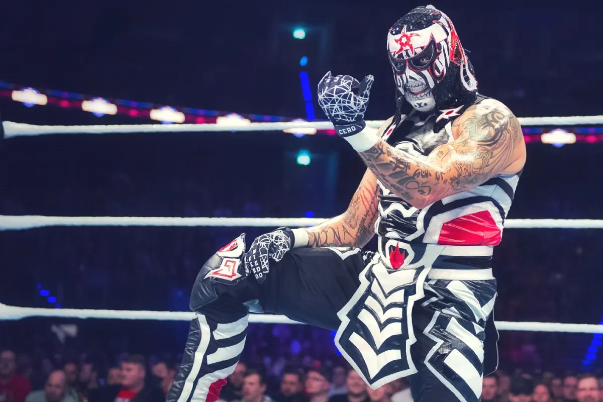 Luchador en un ring de lucha libre