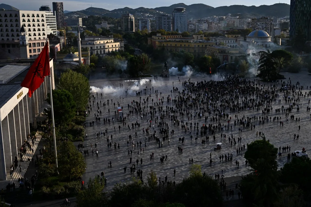 protestas Albania