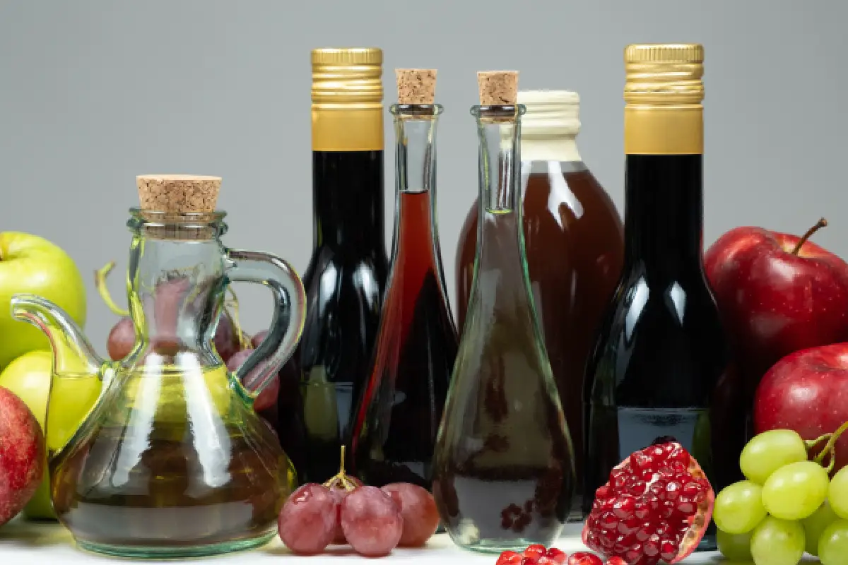 botellas de diferentes vinagres