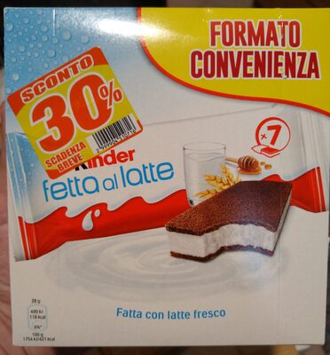 Kinder fetta al latte - Halal status check