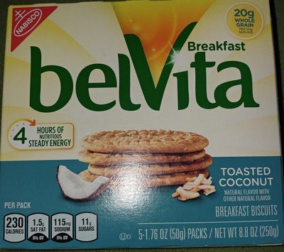 Breakfast biscuits, toasted coconut - Halal status check