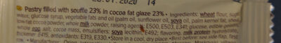 Choco-Pie ingredient label