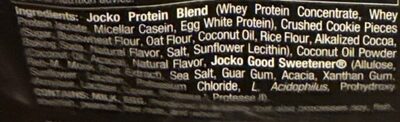 Protein Powder ingredient label