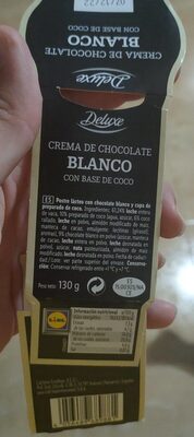 Crema de chocolate blanco con base de coco - Halal status check