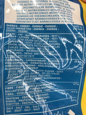 Fusilli dececco ingredient label