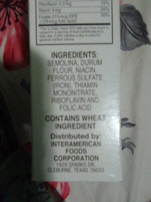 Elbow Enriched Macaroni - Halal status check