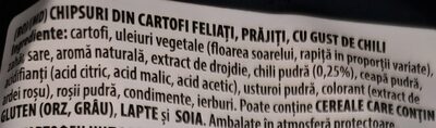 Chio intense ingredient label