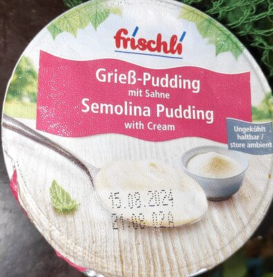 Grieß-Pudding mit Sahne - Halal status check